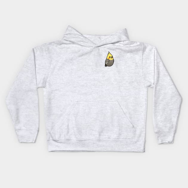 Too Many Birds!™ Yellow Head Cockatiel Kids Hoodie by MaddeMichael